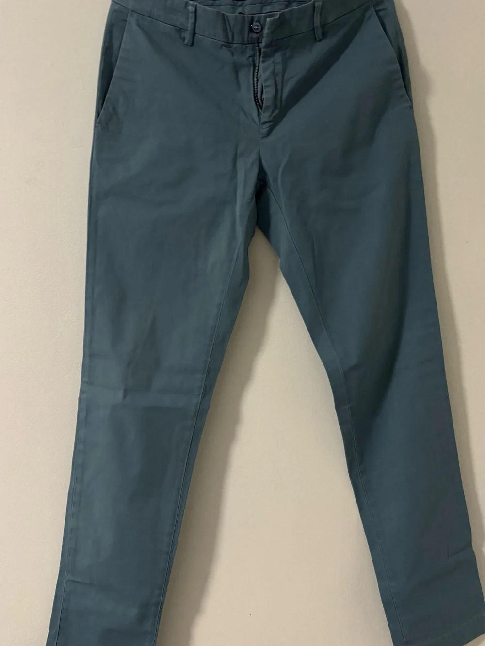 Mason Men's Chino Pants in Teal Blue